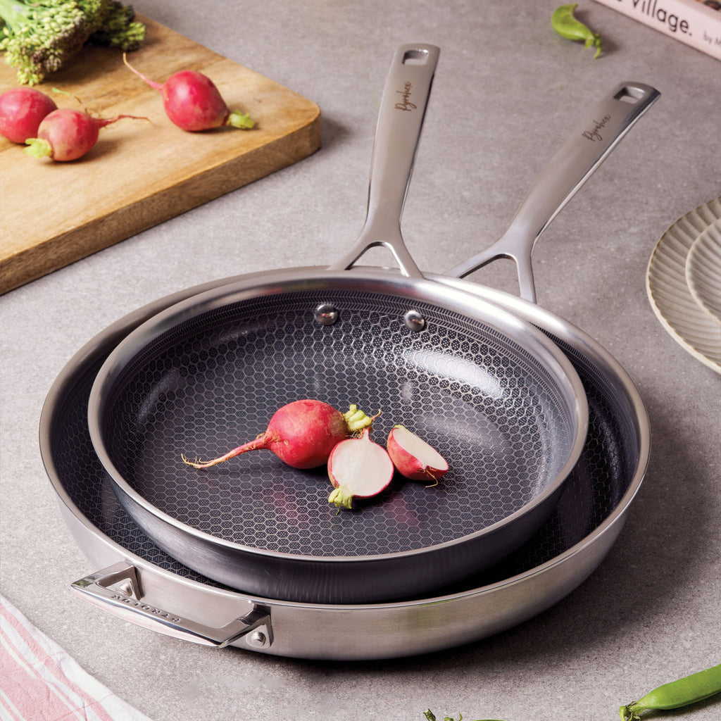 Pyrolux Pyrohex 2 Piece Fry Pan Set 26cm & 32cm/w Handle