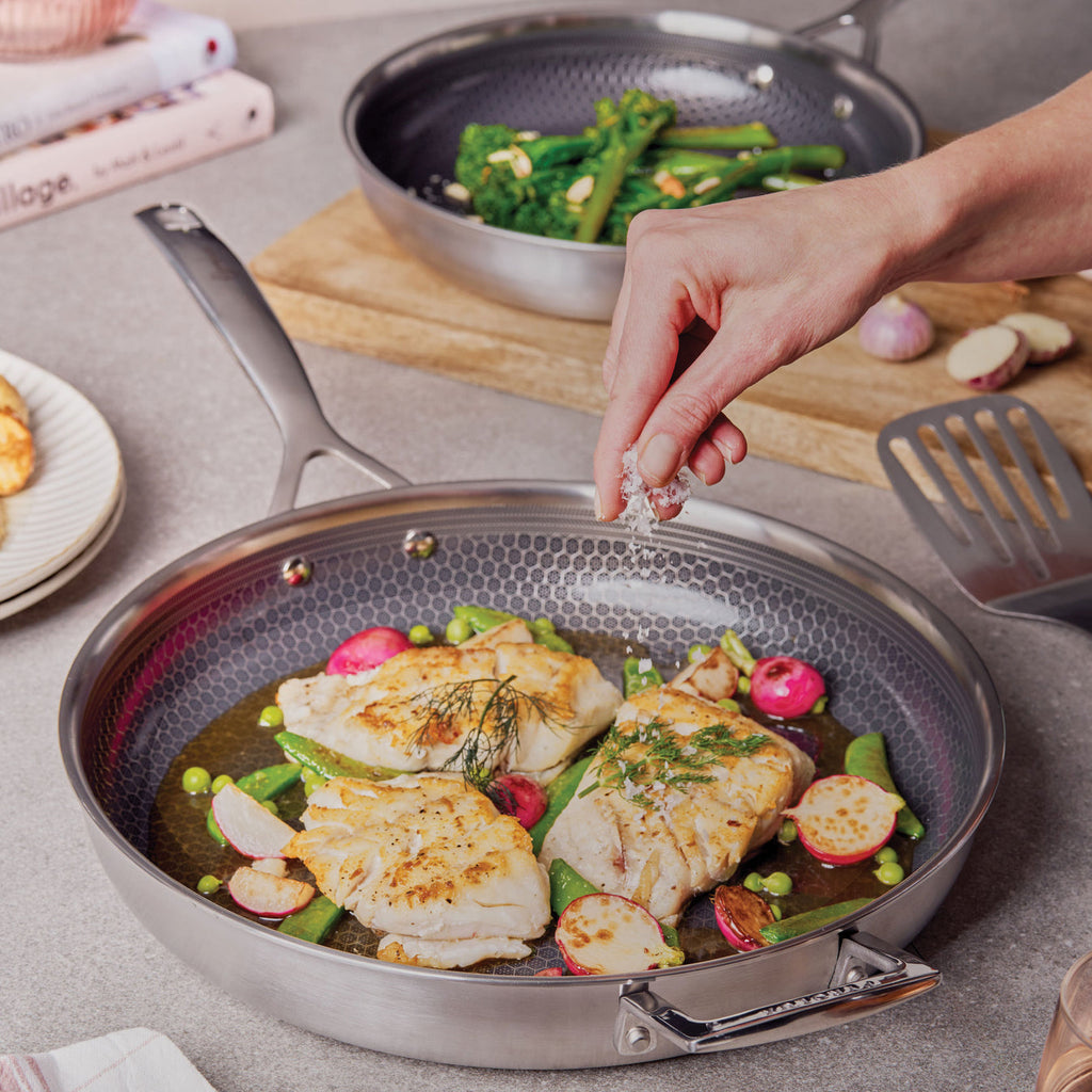 Pyrolux Pyrohex 2 Piece Fry Pan Set 26cm & 32cm/w Handle