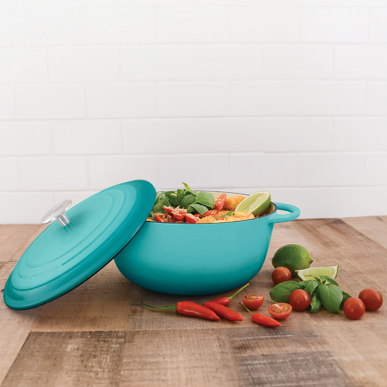Pyrolux PYROCHEF Round French Oven Aqua Marine 24cm/4L