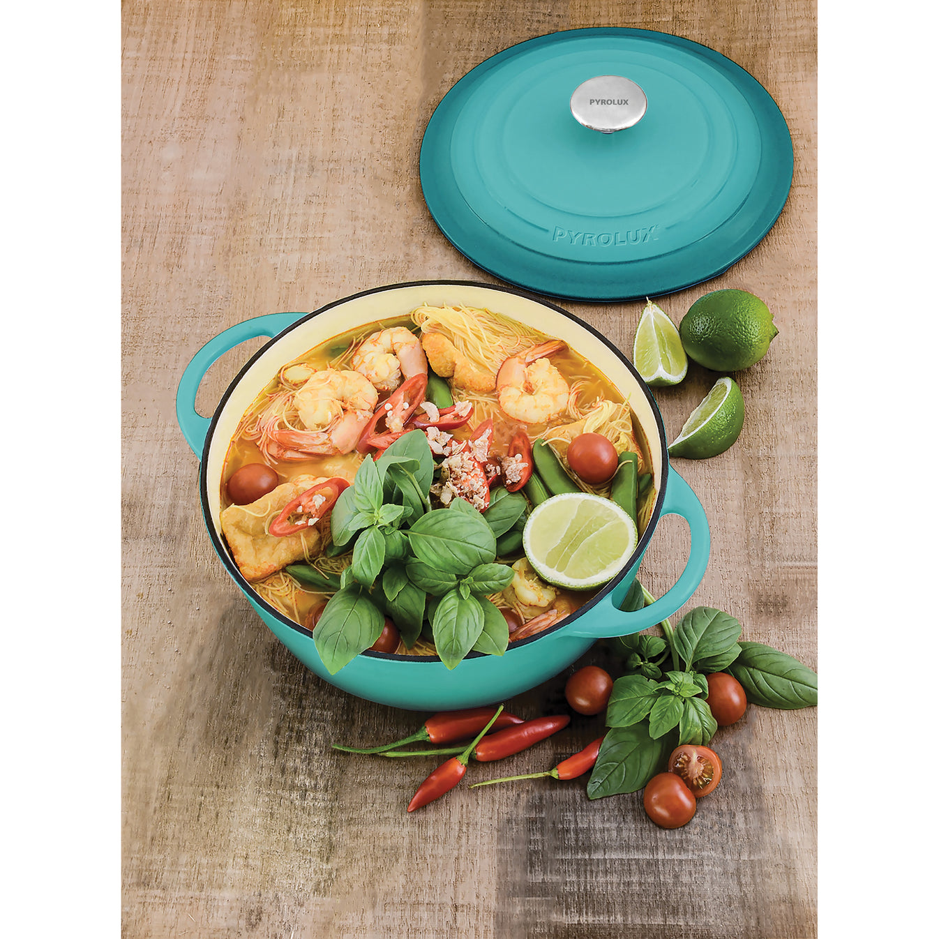 Pyrolux PYROCHEF Round French Oven Aqua Marine 24cm/4L