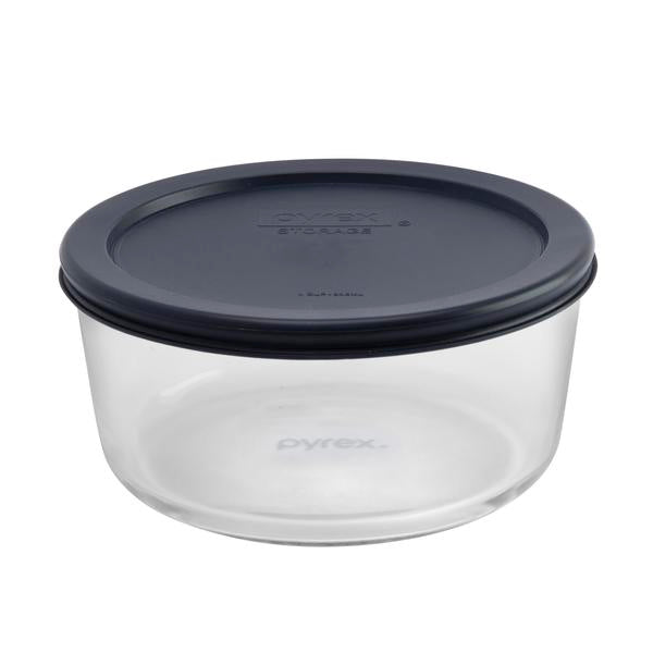 Pyrex Simply Store 4 Cup Round Blue Lid