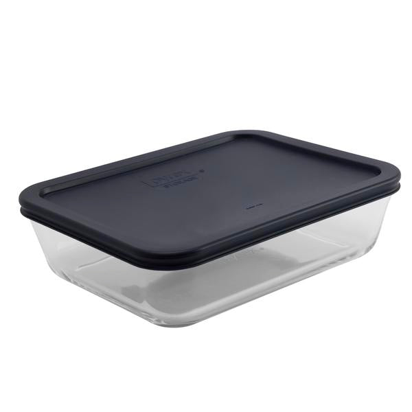 Pyrex Simply Store 6 Cup Rectangle Blue Lid