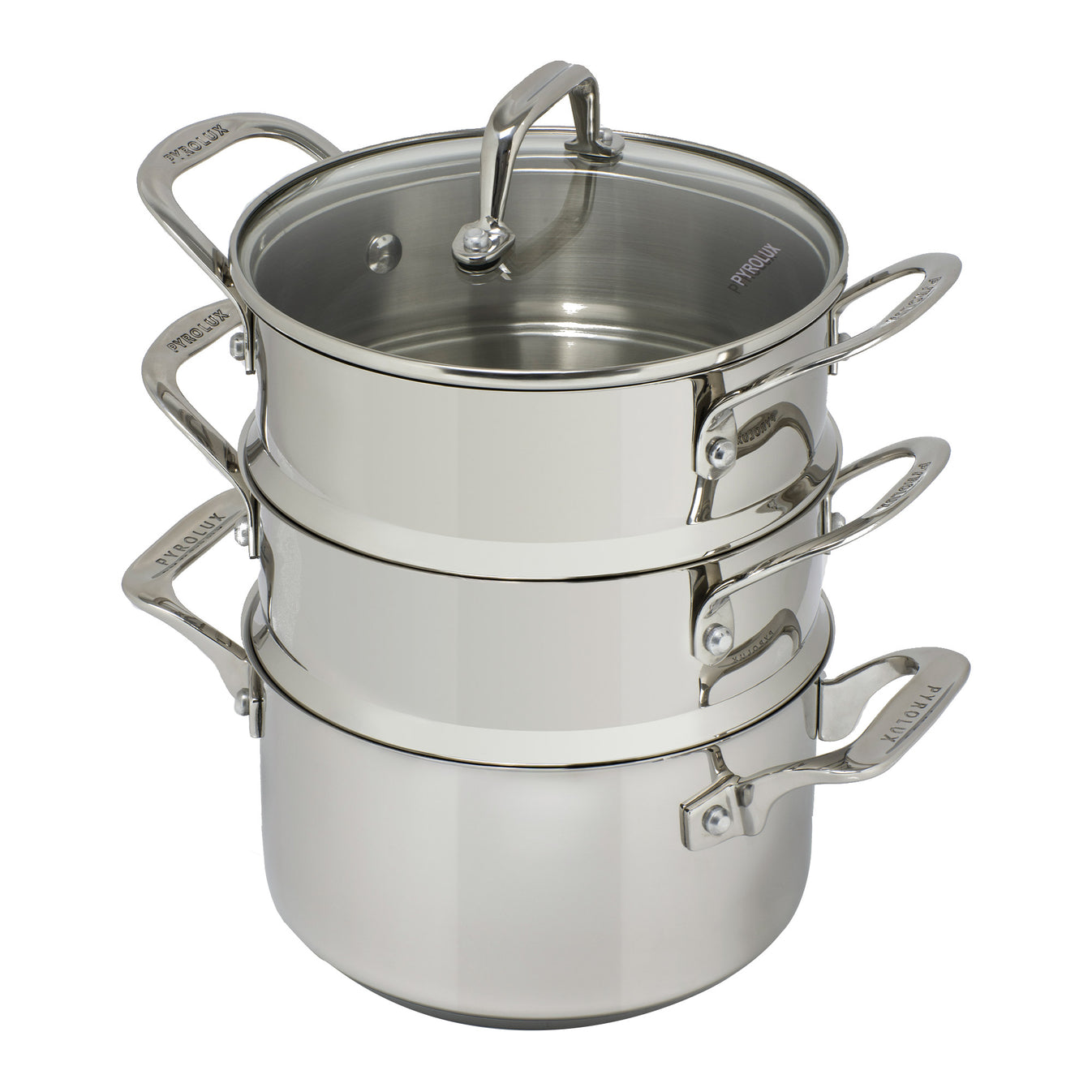 Pyrolux PYROSTEEL Tier Steamer Set 18cm/3