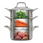 Pyrolux PYROSTEEL Tier Steamer Set 18cm/3