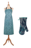 Ulster Weavers Cotton Apron & Gauntlet Set Garland Blue image 0