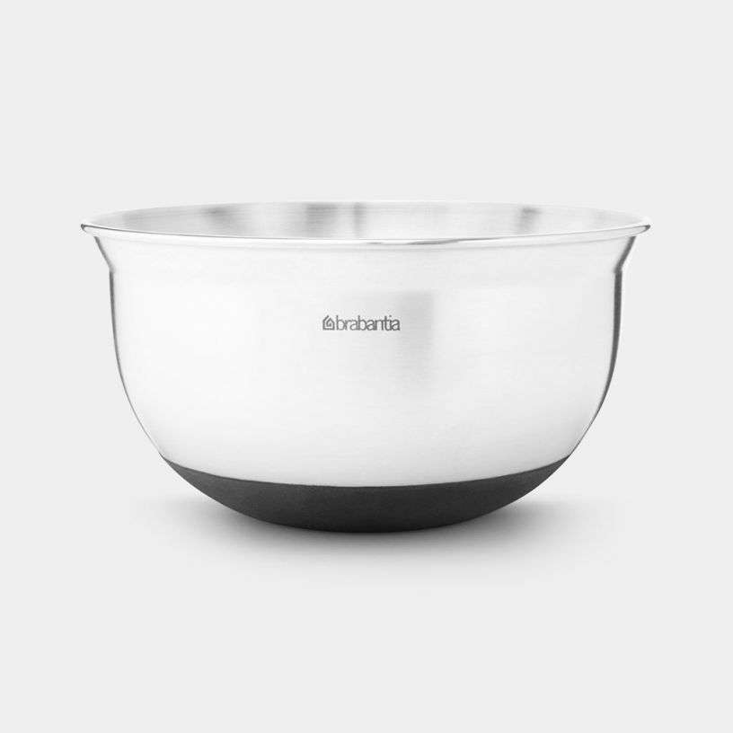 Brabantia Mixing Bowl 1.0 Litre - Matt Steel / Black image 0