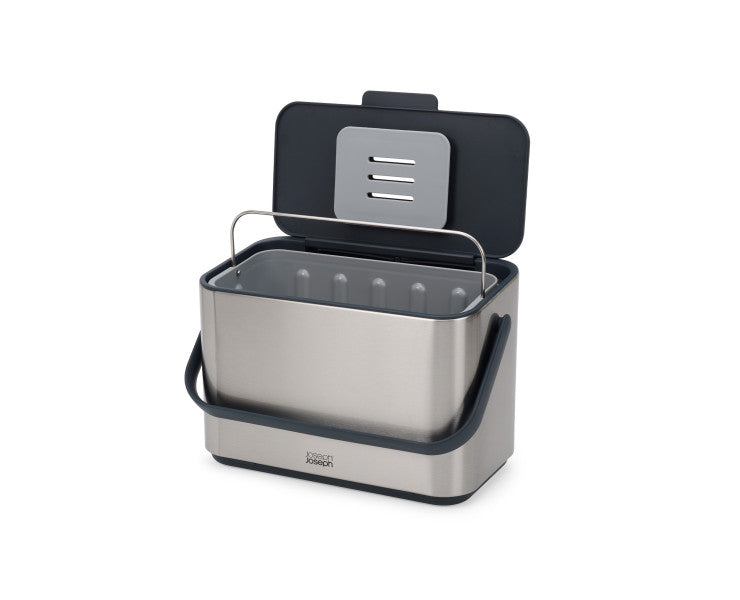 Joseph Joseph Collect 4L Stainless Steel Food Waste Caddy image 2