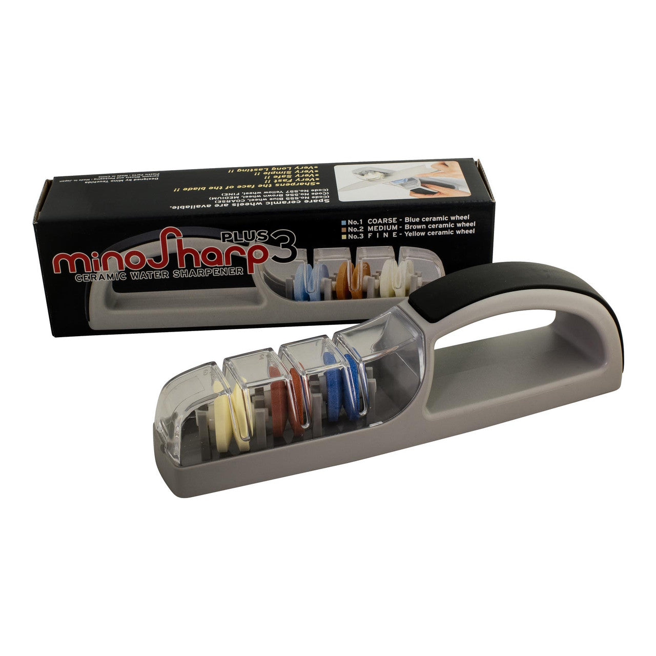 Global Minosharp 3 Stage Ceramic Water Sharpener image 1