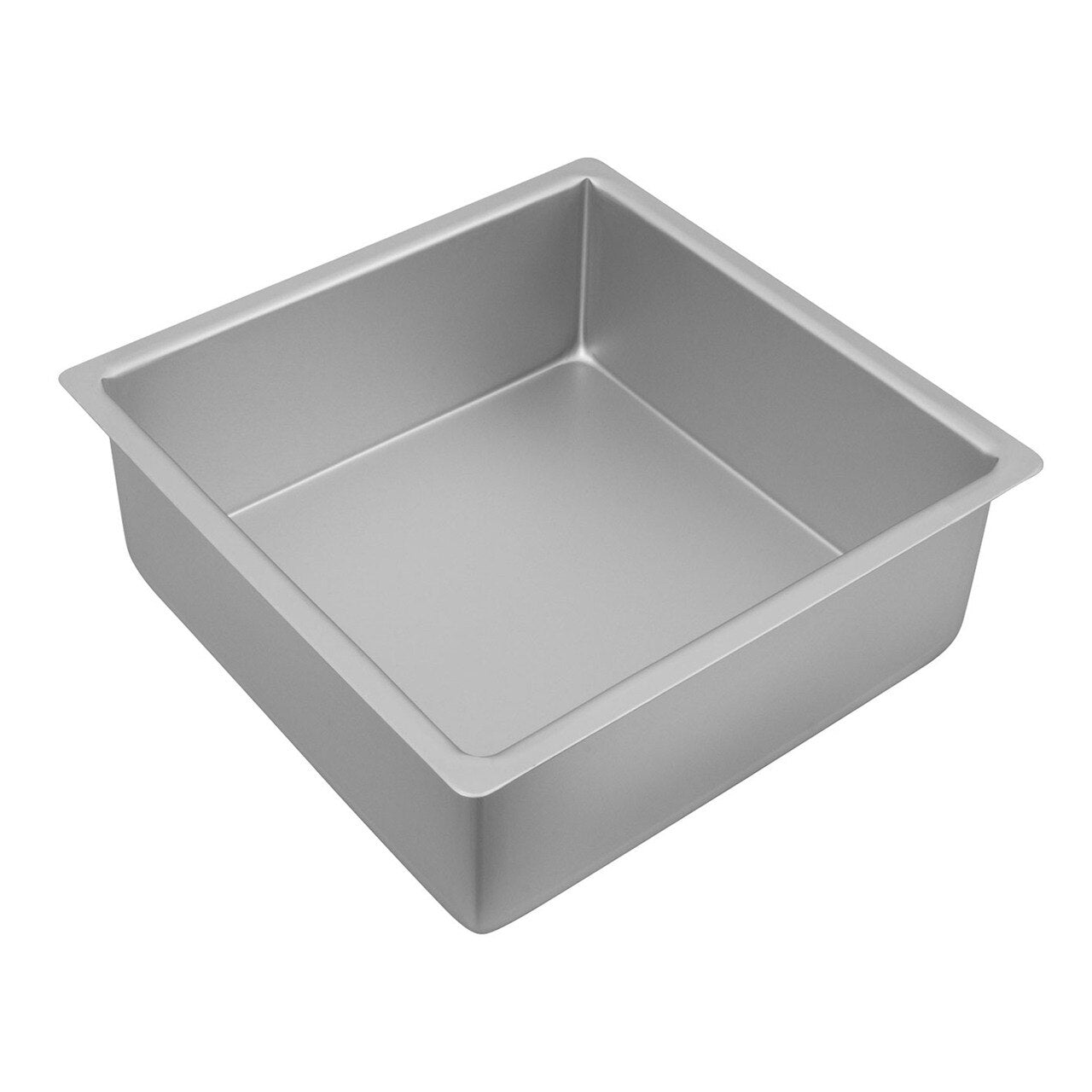 Bakemaster Silver Anodised Square Deep Cake Pan, 25 X 10Cm image 0