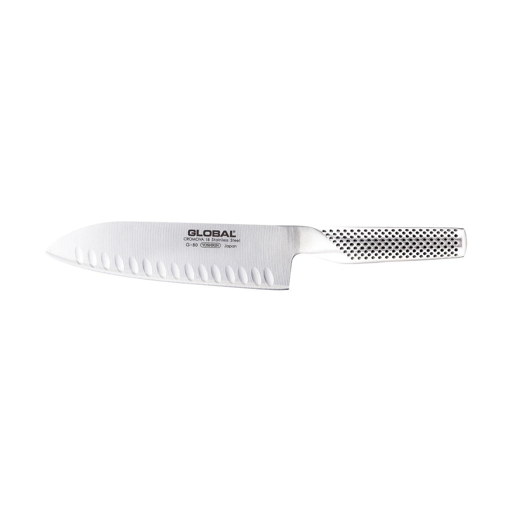 Global Classic Fluted Santoku Knife 18Cm image 0