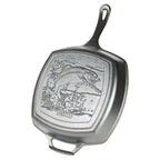 Lodge Wildlife Square Grill Pan Fish 26cm image 0