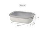 Cirqula Rectangle 2000ml Nordic White image 2