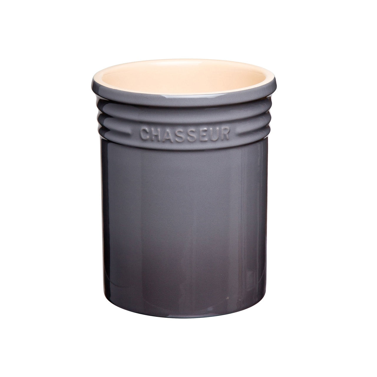 Chasseur Utensil Jar 17cm diam. x 14cm Caviar & Grey image 0