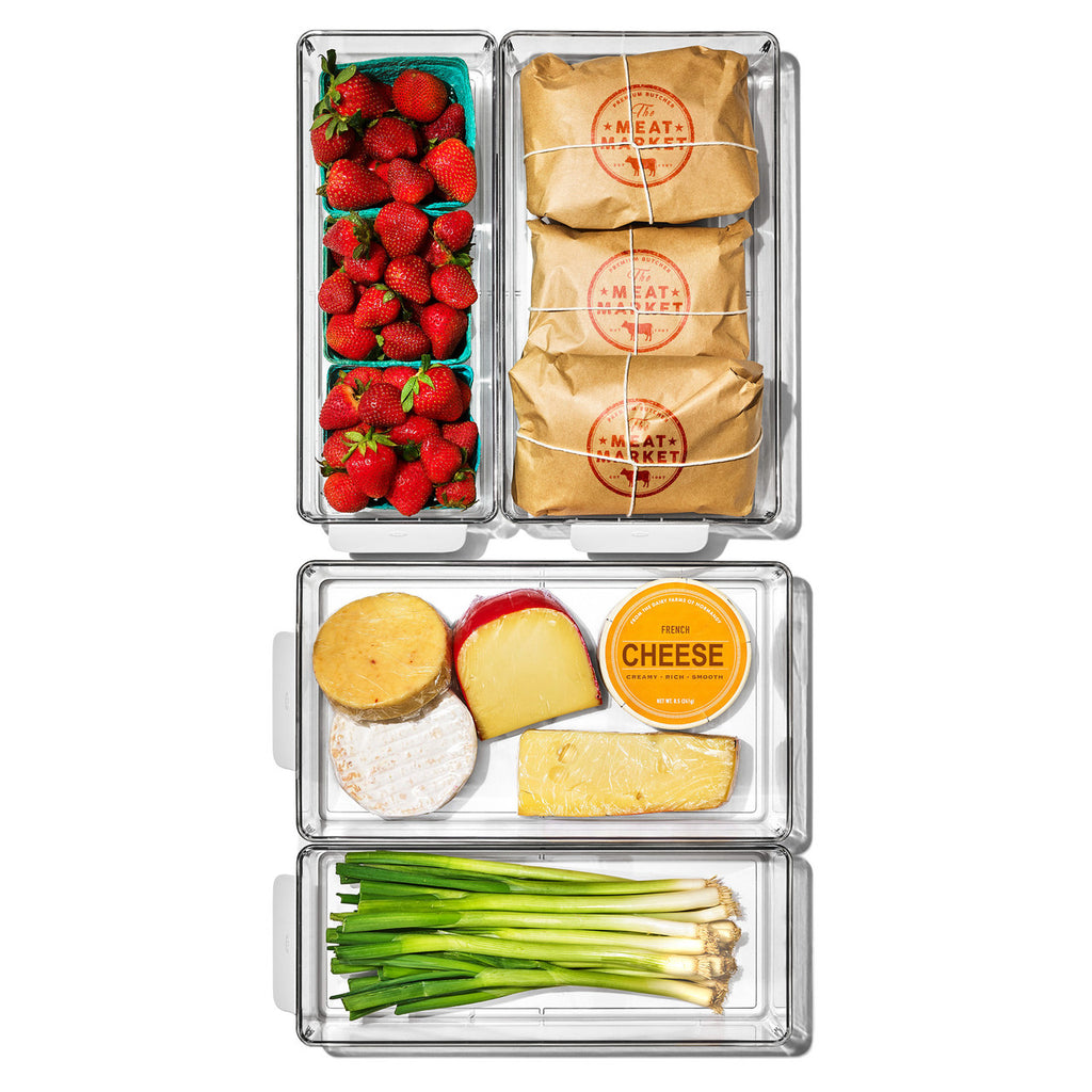 OXO 4-Piece Refrigerator Storage Bin Starter Set image 2