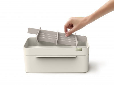 Joseph Joseph Viva Large cosmetic organiser with removable mirror - Shell image 3
