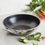 Circulon C-Series Hybrid Clad Stainless Steel Nonstick Induction Open Stirfry 32cm image 1