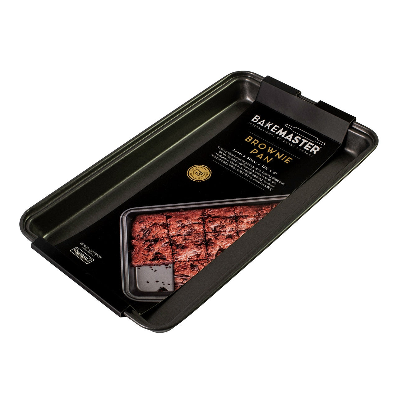 Bakemaster Brownie Pan, 34 X 20 X 4Cm - Non-Stick image 1