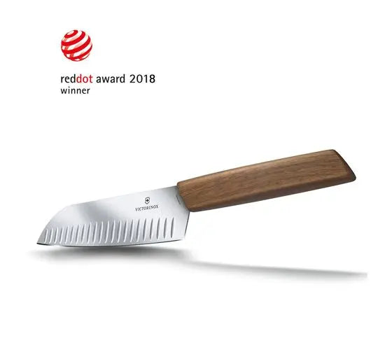 Victorinox Modern Santoku Knife with Walnut Wood Handle image 1