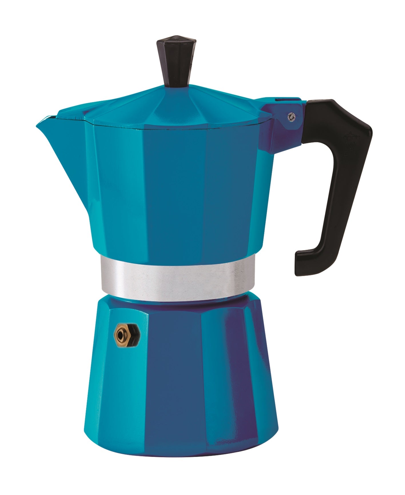 Pezzetti Teal Italexpress Aluminium Coffee Maker 6C image 0
