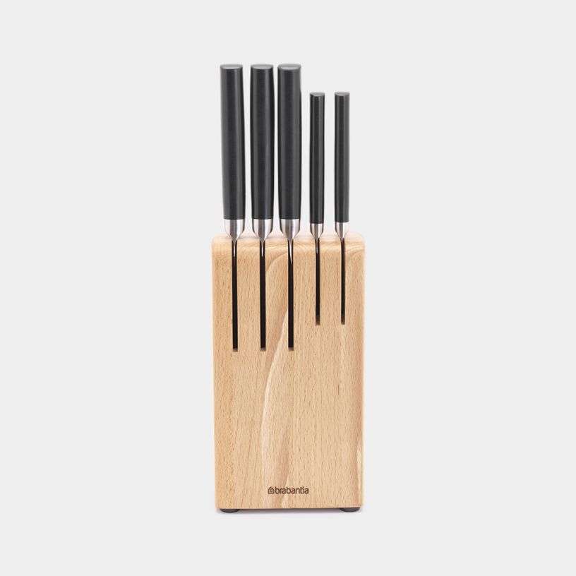 Brabantia Knife Block Plus Knives Wood - Profile image 0