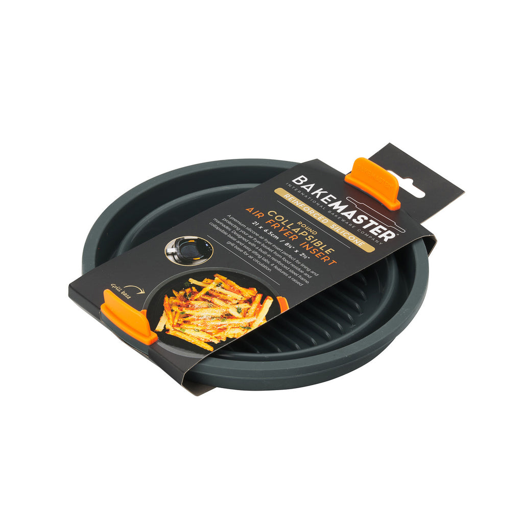 Bakemaster Silicone Collapsible Round Air Fryer Insert 21 x 6.5cm image 4