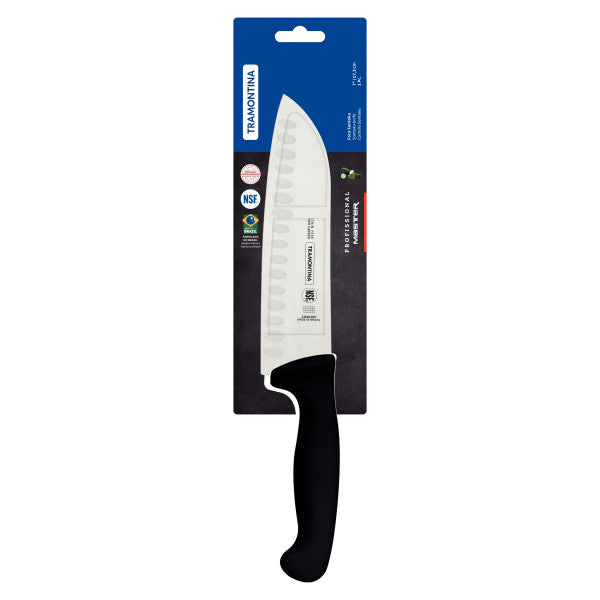 Tramontina Professional Master Black Santoku Knife 7", 17cm image 1