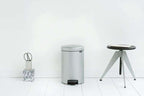 Brabantia Newicon Pedal Bin 12 Litre - Metallic Grey image 1