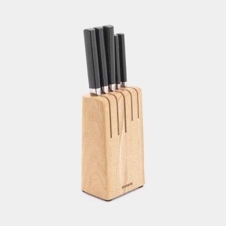 Brabantia Knife Block Plus Knives Wood - Profile image 1