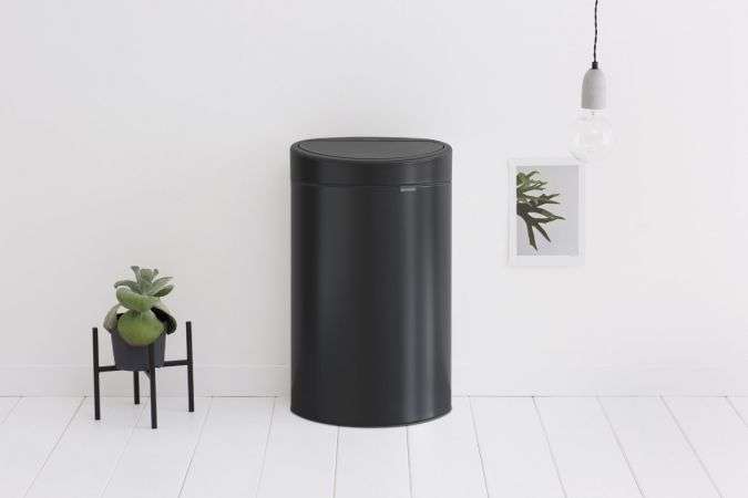 Brabantia Touch Bin New 40 Litre - Matt Black image 2