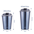 Avanti Gocup Double Wall Insulated Cup - Steel Blue - 280ml image 0