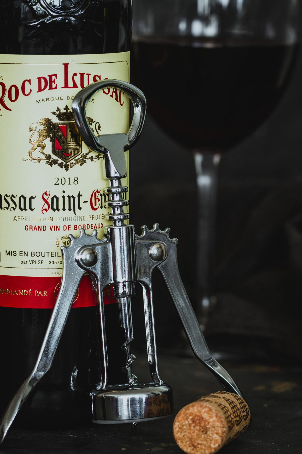 BarCraft Double Handled Chrome Wing Corkscrew image 3