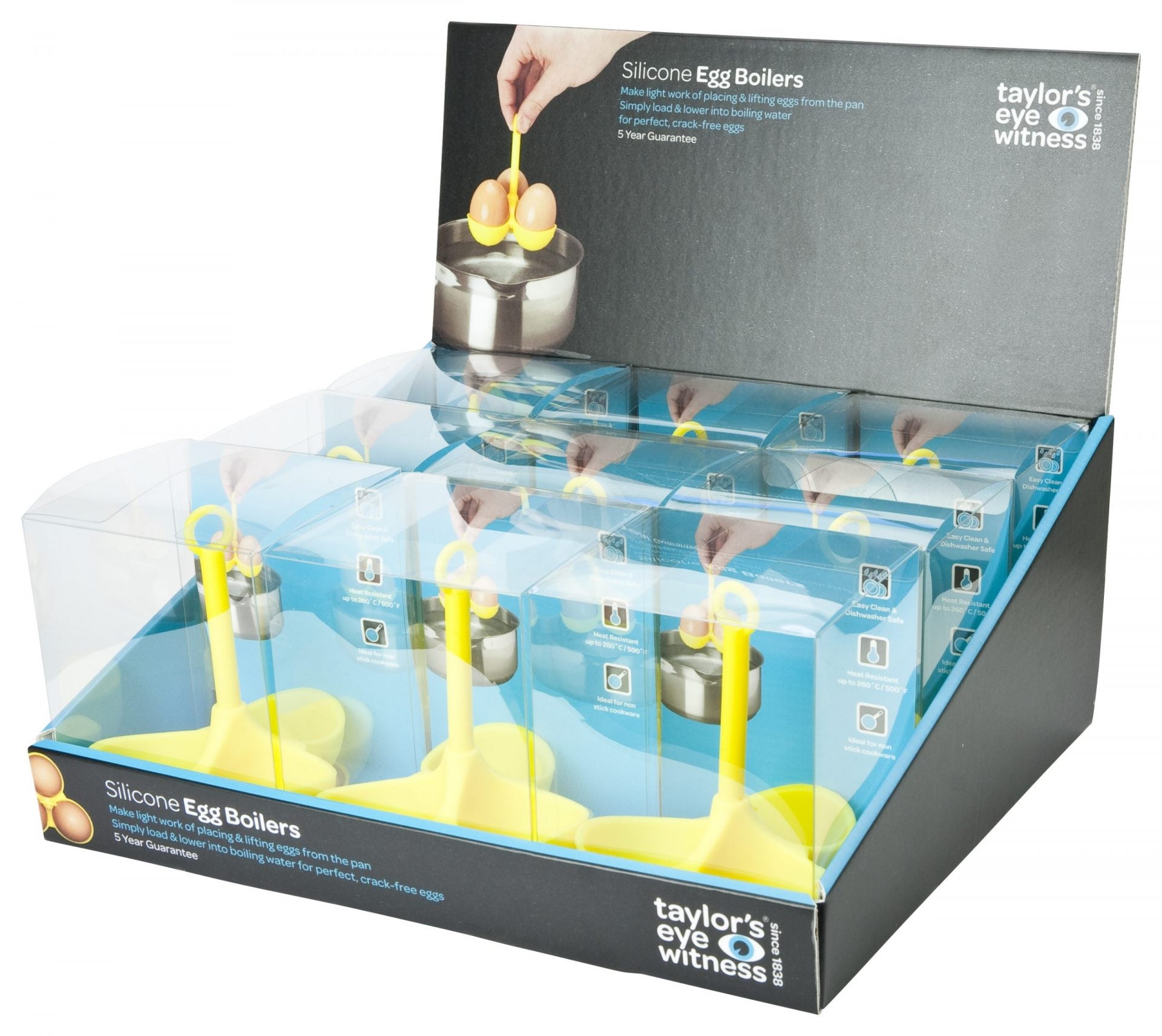 Taylors Silicone Egg Boiler - Yellow - Cdu 9 - Lecj2001 image 0