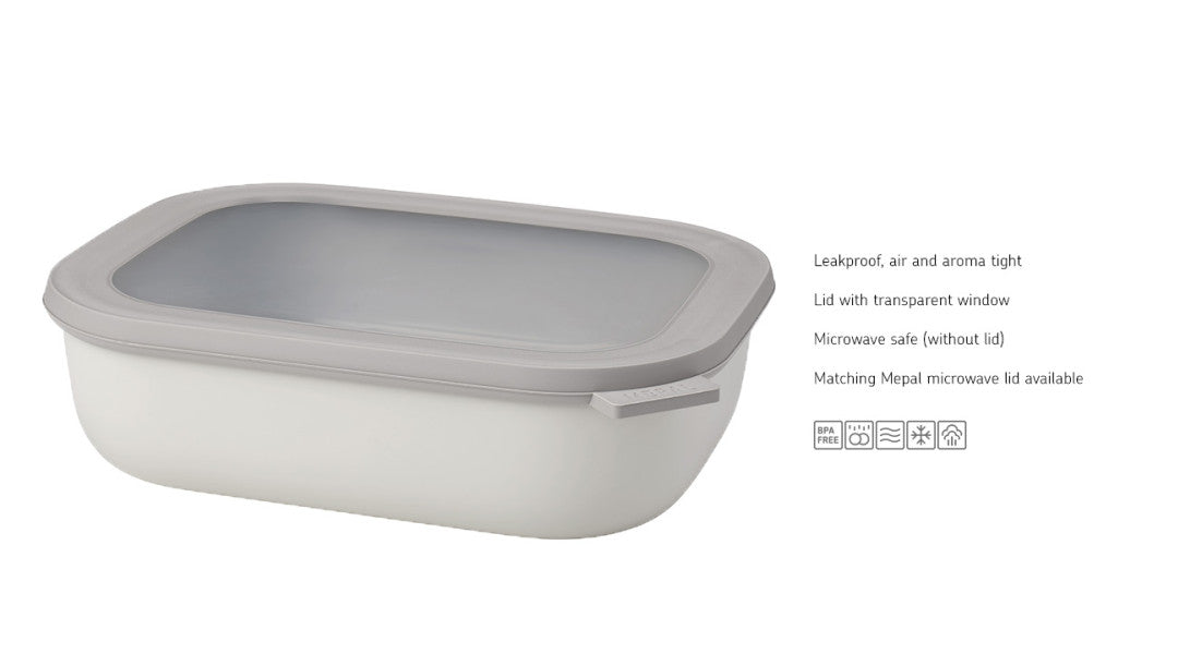 Cirqula Rectangle 2000ml Nordic White image 3