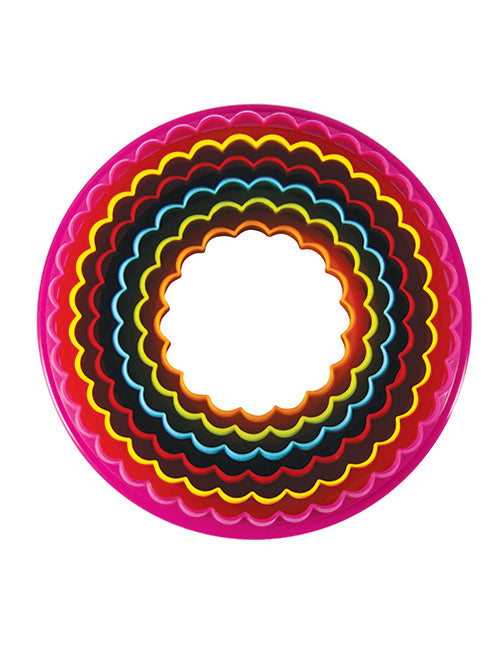 Avanti Double Sided Round Cookie Cutters 6 Piece Set - Multi Coloured image 0