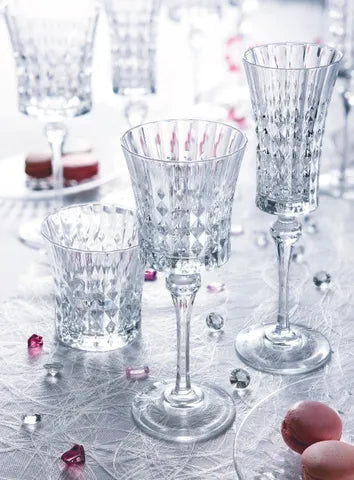 Cristal d'Arques Lady Diamond Stem Glass 270ml Set of 6 image 1
