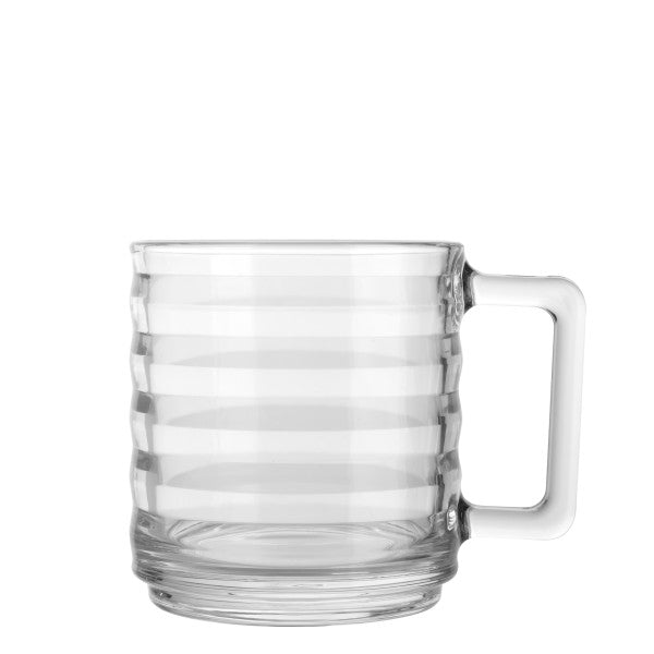 Pasabahce Bricks Glass Coffee/Tea Mug 320ml