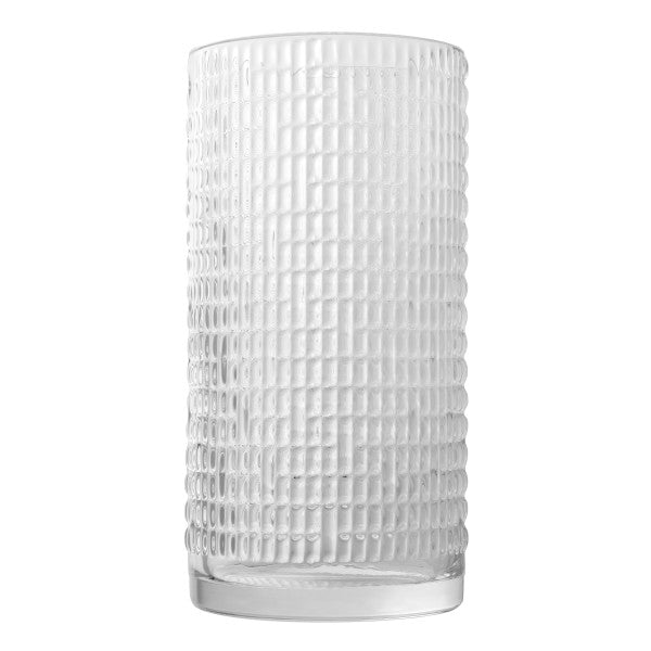 Pasabahce Peony Glass Handmade Vase Drop 26cm