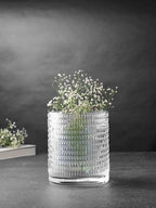 Pasabahce Peony Glass Handmade Vase 18cm