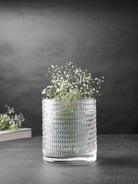 Pasabahce Peony Glass Handmade Vase 18cm