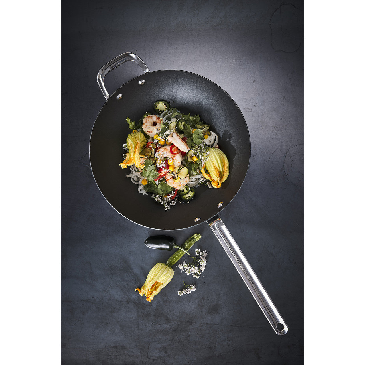 Scanpan Black Iron Wok 30cm image 3