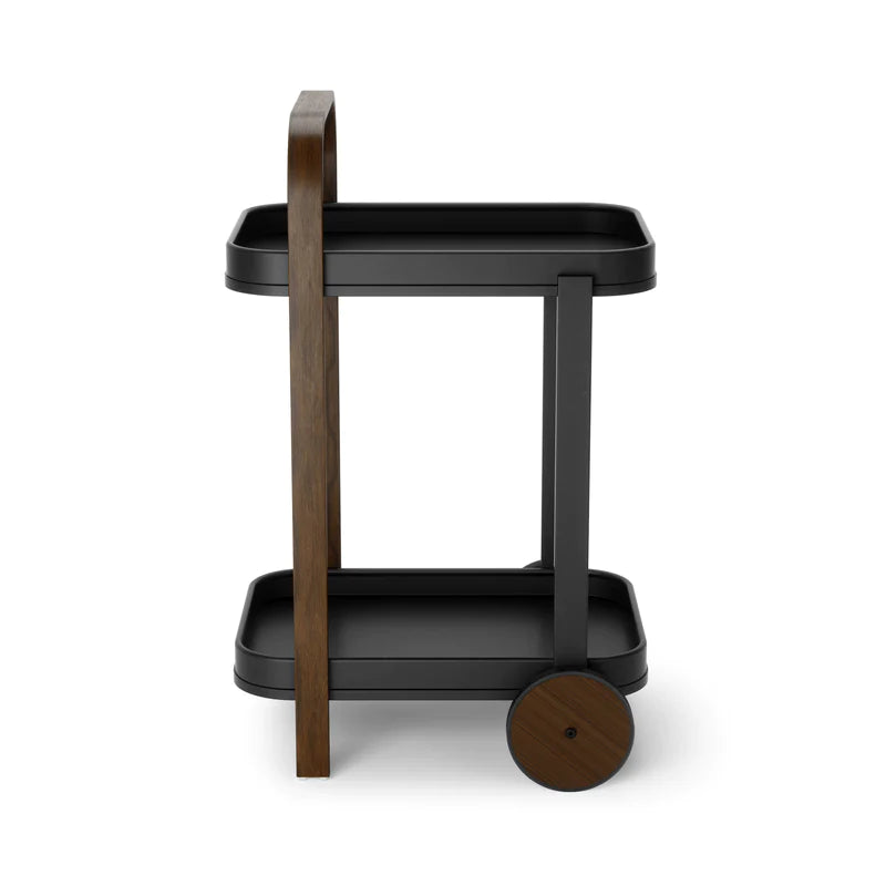 Umbra Bellwood Bar/Serving Cart - Black-Walnut image 1