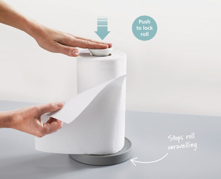 Joseph Joseph Duo Kitchen Roll Holder (Grey) image 2