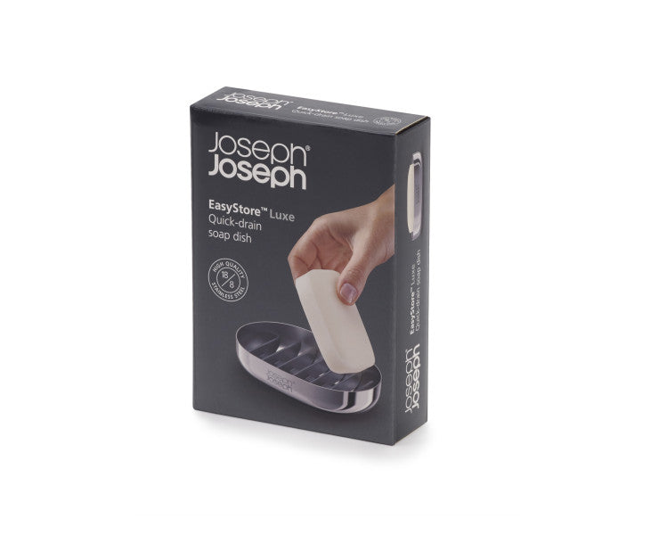 Joseph Joseph EasyStore Luxe Soap Dish - Stainless Steel image 1