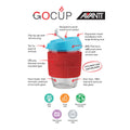 Avanti Glass Gocup - 296ml/10Oz - Pink/Mint/Grey image 0