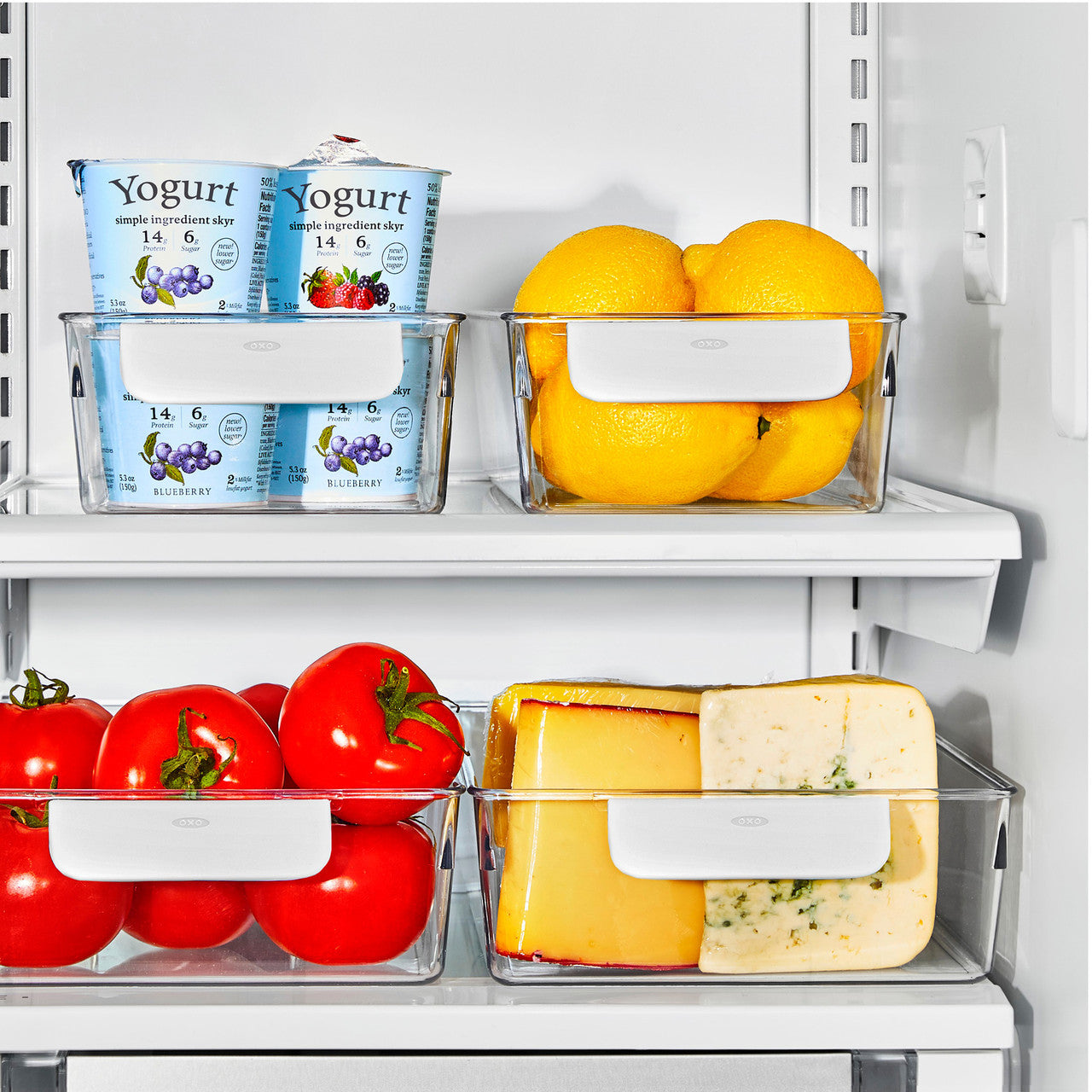OXO 4-Piece Refrigerator Storage Bin Starter Set image 4