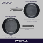 Circulon ScratchDefense A1 Nonstick Induction Skillet Twin Pack 21.5 & 28cm image 7