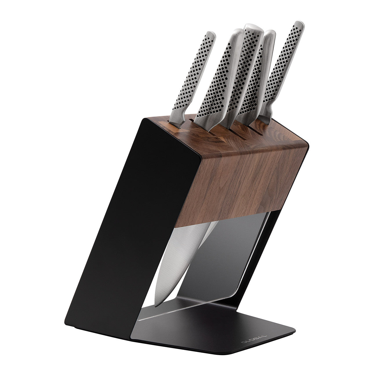 GLOBAL Katana 6pc Knife Block - Walnut image 0