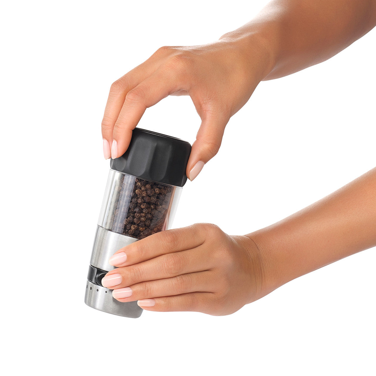 Oxo Accent Mess-Free Salt & Pepper Grinder Set image 2
