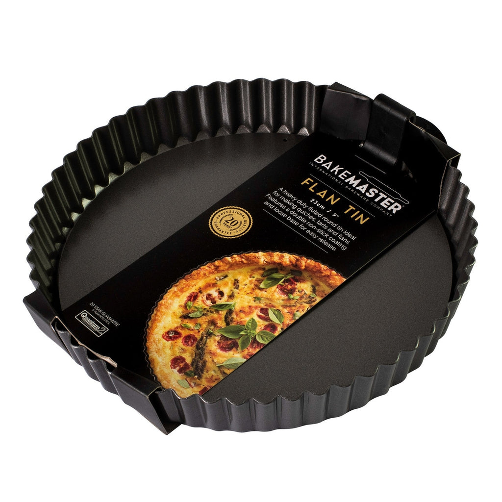 Bakemaster Loose Base Rnd Flan/Quiche Pan, 23? X 3.5Cm - Non-Stick image 1