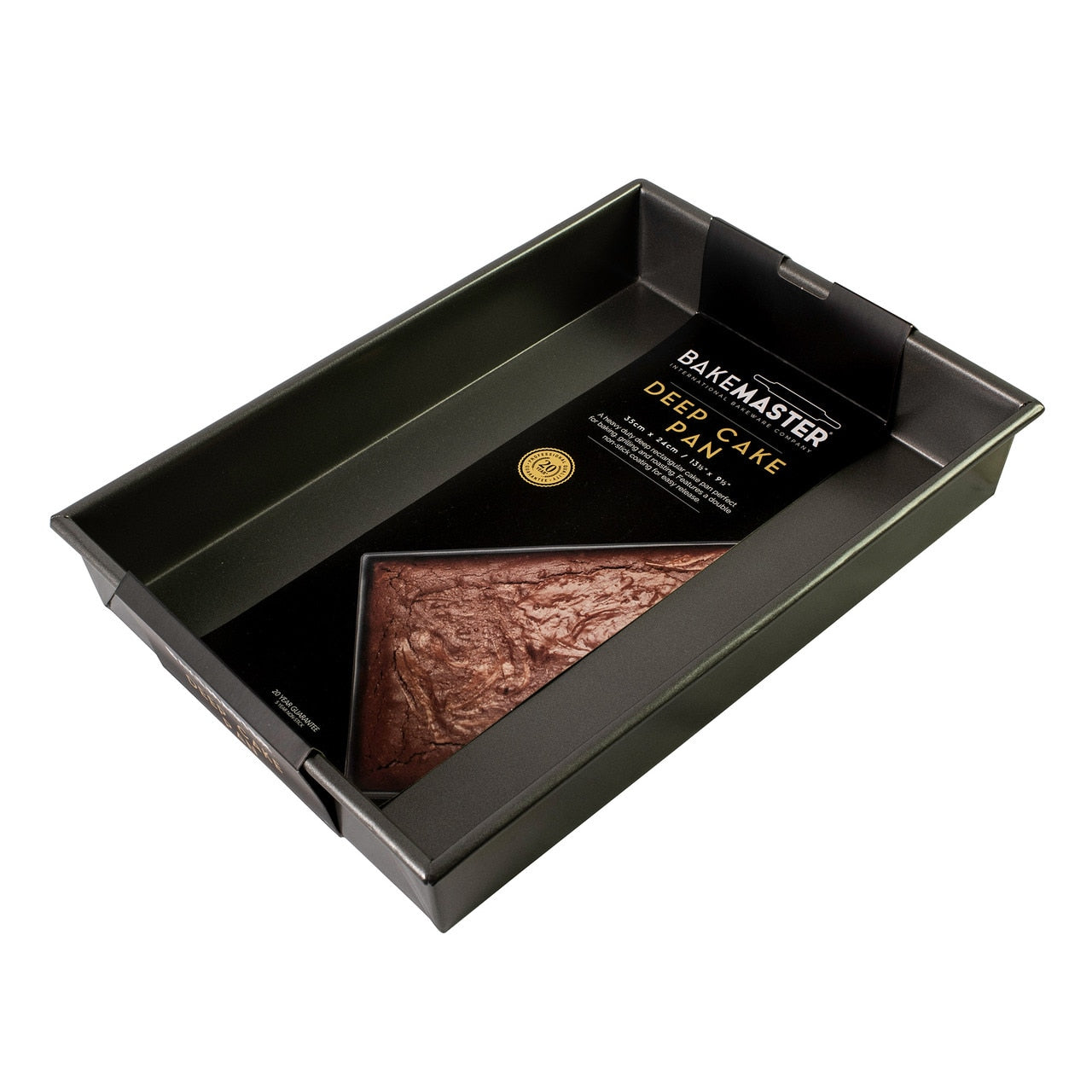 Bakemaster Rectangular Deep Cake Pan, 35 X 24 X 5Cm - Non-Stick image 1